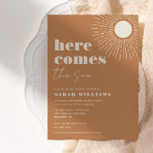 Hier komt het Sun Boho-Baby shower | Uitnodiging