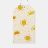 Hier komt het Sun Boy Baby shower Cadeaulabel (Achterkant)