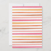 Hier komt het Sun Girl Baby shower Kaart (Achterkant)