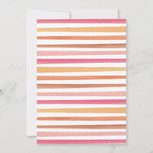 Hier komt het Sun Girl Baby shower Kaart (Achterkant)