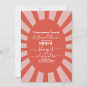 Hier komt het Sun Ray Vrijgezellenfeest Kaart (Voorkant)