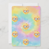 Hier komt het Sun Tie Dye Baby shower Kaart (Achterkant)