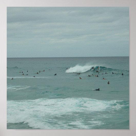 HIER KOMT HET Surfposter Poster (Voorkant)
