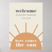 Hier komt het  Welkome Poster van de Zon (Voorkant)