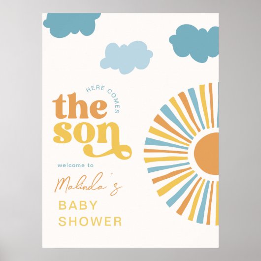 Hier komt het Welkomstbord van de Zoon Poster (Voorkant)