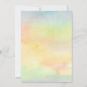 Hier komt het zonneneutrale Baby shower Kaart (Achterkant)