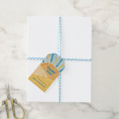Hier komt het Zonnezon Baby shower van Son Blue Ra Cadeaulabel (Met Touw)