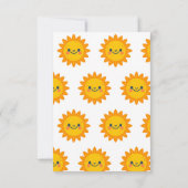 Hier komt het zoon Baby shower Bedankkaart (Achterkant)