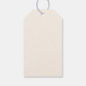 Hier komt het zoon baby shower cadeaulabel (Achterkant)