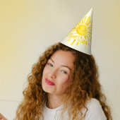 Hier komt het zoon baby shower feesthoedjes