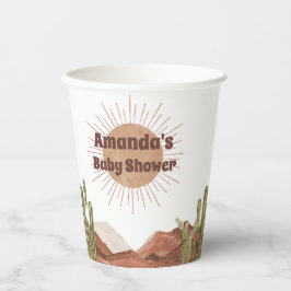Hier komt het zoon Baby shower Papieren Bekers