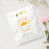 Hier komt het zoon baby shower voor. bedankzakje (Gezegeld)