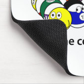 Hier komt hij met mousepad muismat (Hoek)