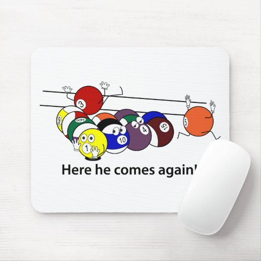 Hier komt hij met mousepad muismat (Met muis)