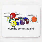 Hier komt hij met mousepad muismat (Voorkant)