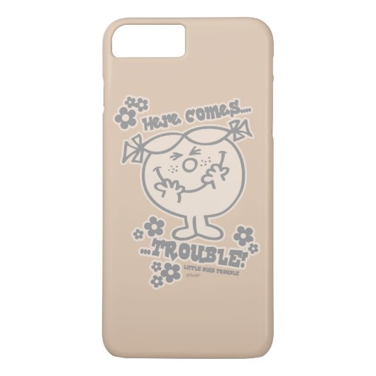 Hier komt kleine Miss Trouble Case-Mate iPhone Case (Achterkant)
