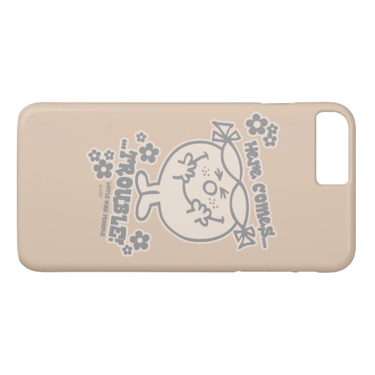 Hier komt kleine Miss Trouble Case-Mate iPhone Case (Achterkant (Horizontaal))