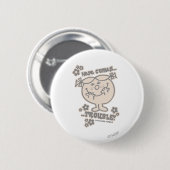 Hier komt kleine Miss Trouble Ronde Button 5,7 Cm (Voorkant /achterkant)