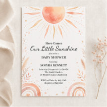 Hier Komt Onze Kleine Zonneschijn Baby Shower