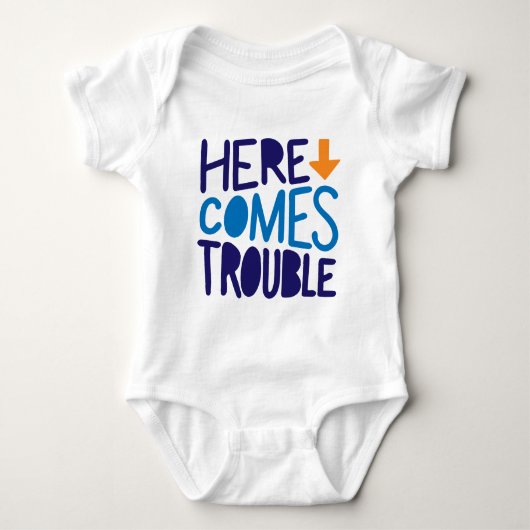 Hier Komt Problemen Baby Bodysuit (Voorkant)