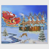 HIER KOMT SANTA CLAUS CADEAUPAPIER (Vlak)