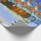 HIER KOMT SANTA CLAUS CADEAUPAPIER (Hoek)