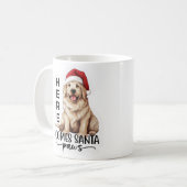 Hier komt Santa Paws Koffiemok (Voorkant links)