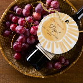 Hier komt Sunshine Ray Yellow Baby shower Pop het Bedankjes Labels