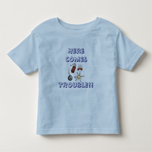 Hier komt TROUBEL! Kinder Shirts (Voorkant)