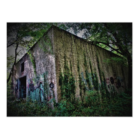 "Hier kun je eeuwigheid besteden" Foto Afdruk (Voorkant)