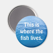 Hier leeft de vis. magneet (Voorkant / Achterkant)