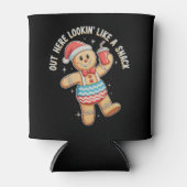 Hier lijkt het net een grappige snack kerst kerst  blikjeskoeler (Voorkant)