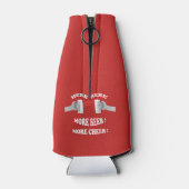 Hier meer bier, meer vrolijkheid! Flesjeskoeler. Flesjeskoeler (Achterkant)