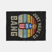 Hier naar Bang Grappig 4 juli 4 juli Mannen Fleece Deken (Voorkant (Horizontaal))
