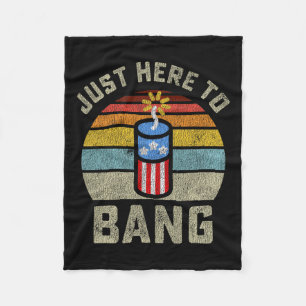 Hier naar Bang Grappig 4 juli 4 juli Mannen Fleece Deken