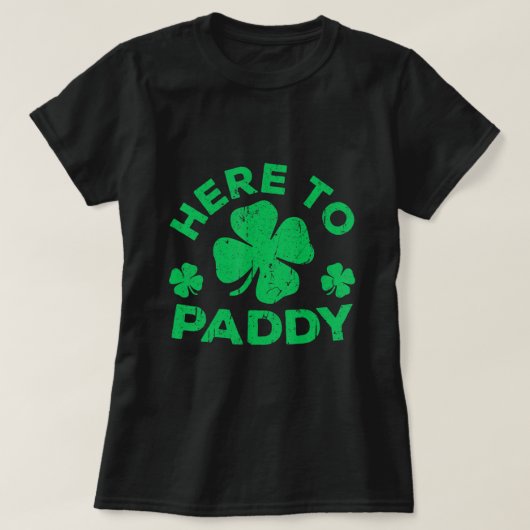 Hier naar Paddy St Patrick's Day 3 T-shirt (Design voorkant)