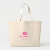 Hier Naughty Queer Grote Tote Bag (Voorkant)
