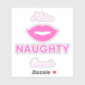 Hier Naughty Queer Sticker (Vel)