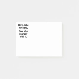 Hier, neem mijn hand. post-it® notes