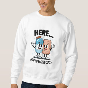 Hier Nu Terug Naar De Klas School Verpleegster Med Trui