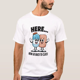 Hier Nu Terug Naar De Klas Schoolverpleegkundige M T-shirt