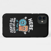Hier Nu Terug Naar De Klas Schoolverpleegster Medi Case-Mate iPhone Case (Achterkant (horizontaal))
