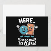 Hier Nu Terug Naar De Klas Schoolverpleegster Medi Kaart (Voorkant / Achterkant)