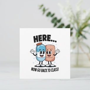 Hier Nu Terug Naar De Klas Schoolverpleegster Medi Kaart