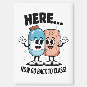 Hier Nu Terug Naar De Klas Schoolverpleegster Medi Magneet