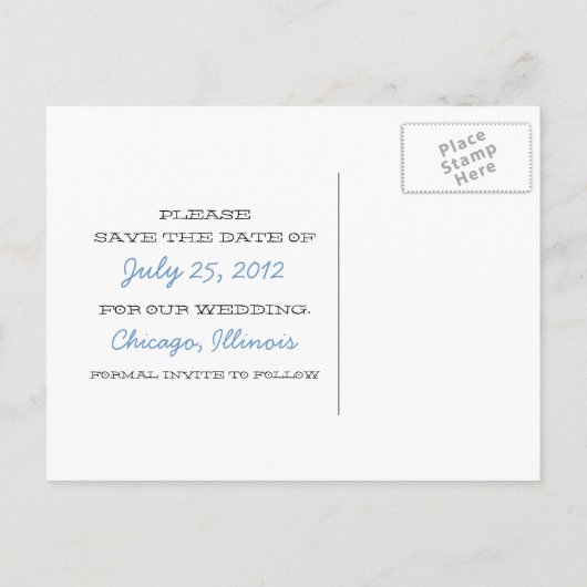 Hier of vierkant sparen het Briefkaart van de Datu (Achterkant)