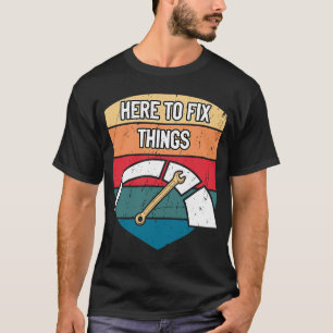 Hier om de auto-mechanische auto-reparatie te hers t-shirt