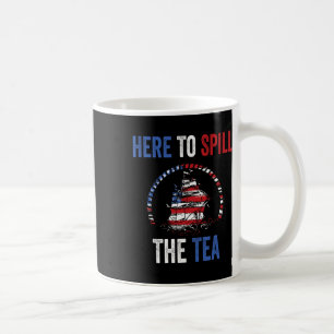 Hier om de thee te morsen 4 juli US Patriotic PRI Koffiemok