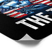 Hier om de thee te morsen US Patriotic Pride 4th o Poster (Hoek)