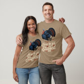 Hier om gevuld te worden t-shirt (Unisex)